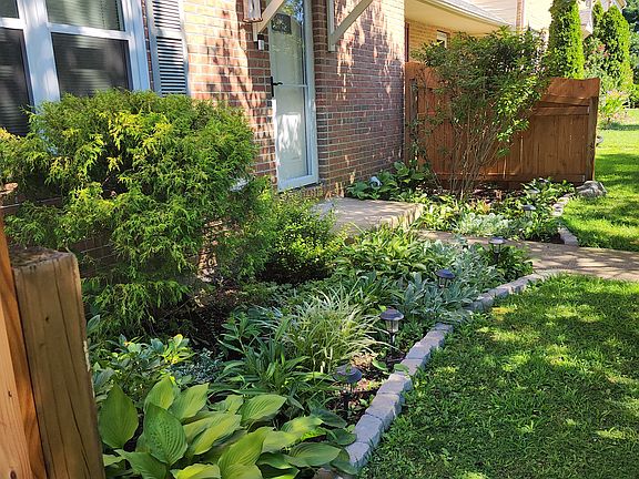 Front yard with garden