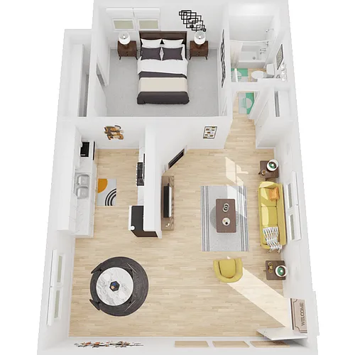 Floor plan 1X1