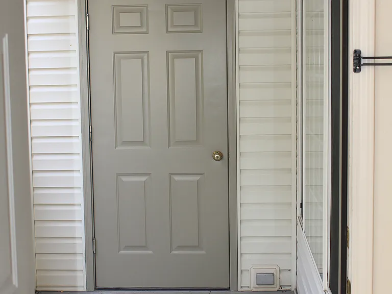 Unit Patio & Storage Area.