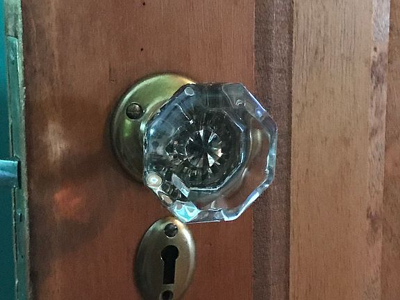 Original glass doorknobs