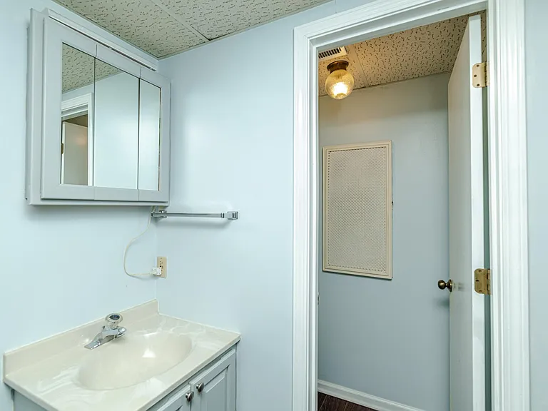 Half Bath on Lower Level