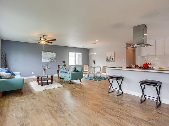 Open Floor Plan living room, dining room and kitchen.