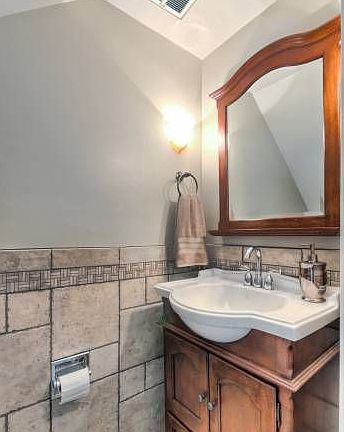 Powder Room-custom tile