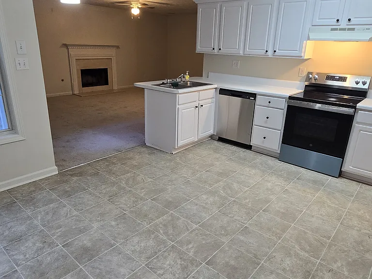 Kitchen from the table area