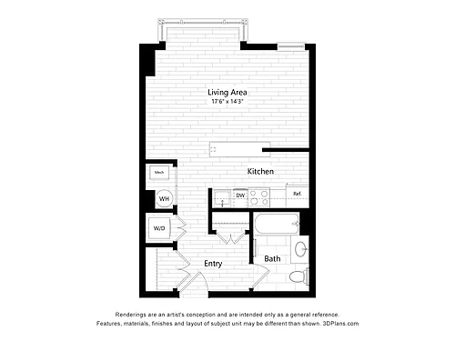 Floor plan Studio