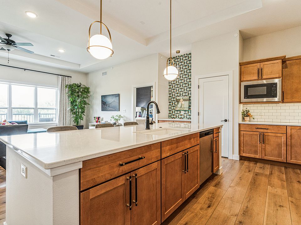 Spacious kitchen with large island and the latest appliances
