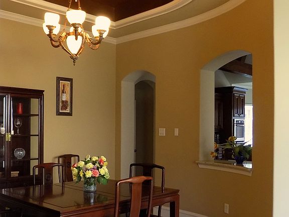 Copper ceiling in dine