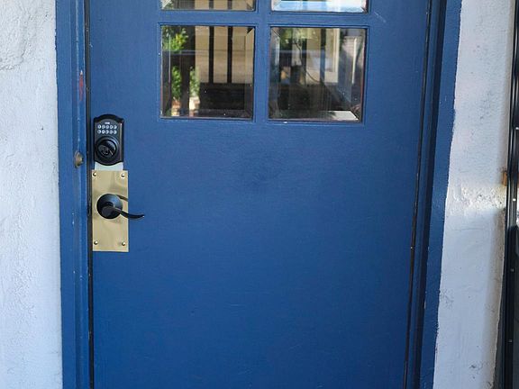 A newly installed keyless front entry