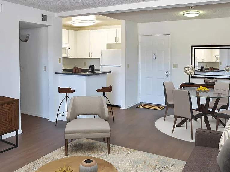 Living Room with Hard Surface Flooring