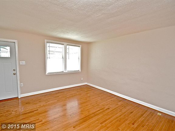 Living Room with New Hardwood Floor