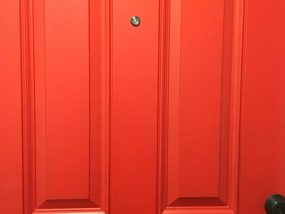 front door of apartment #4