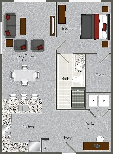 Mid Main Lofts - 1S-X2 - 1 Beds - 1 Baths - 755 Sq. ft.