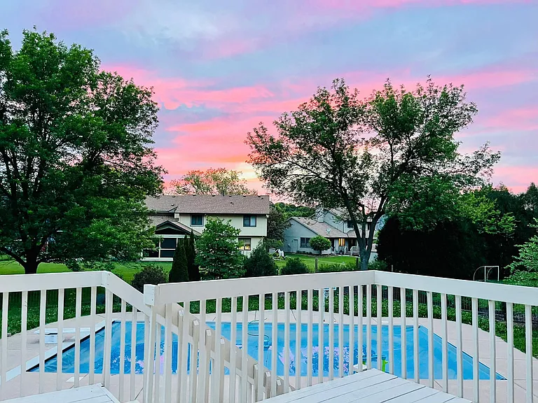 Lovely Pink Sunset Clouds.
