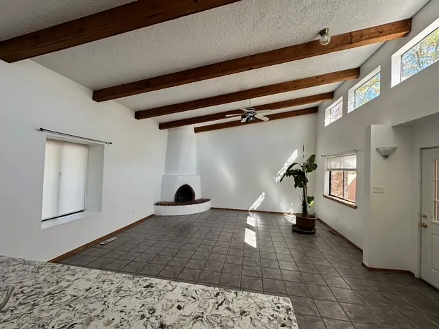 kitchen & living room