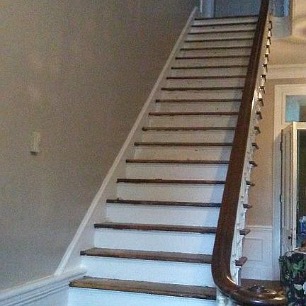 Beautiful stairway and rail