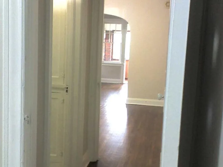 Looking down hallway toward Living Room from Bedroom