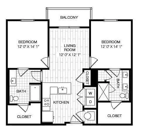 Floor plan B1.1A-HC
