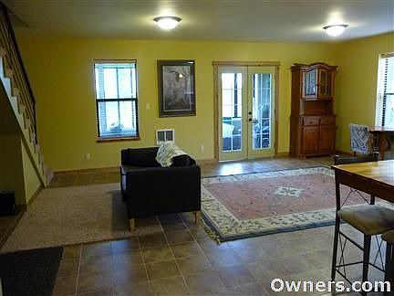 Family room and entrance to sunroom