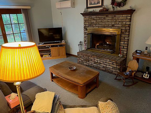 den with gas fireplace