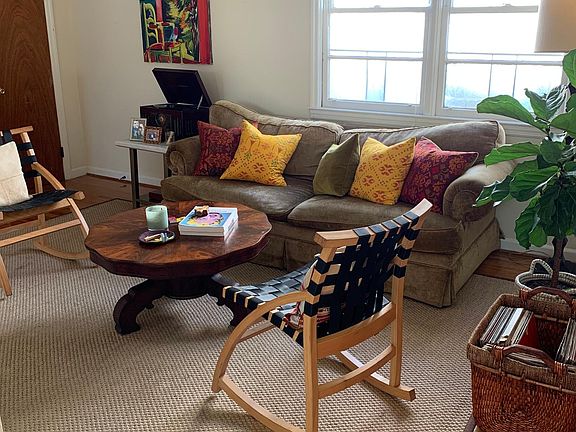 It does not come furnished but this gives you an idea of how it can be and has been furnished. I the owner was invited to a small cocktail party here!