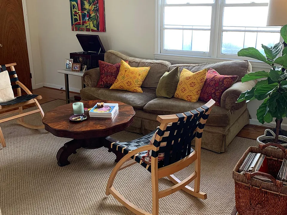 It does not come furnished but this gives you an idea of how it can be and has been furnished. I the owner was invited to a small cocktail party here!