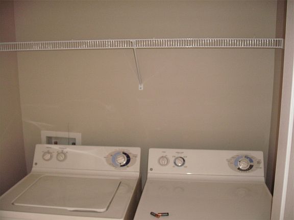 Washer and Dryer upstairs