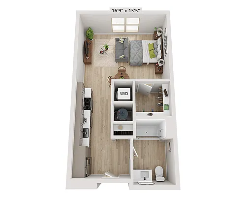Floor plan Studio E1C