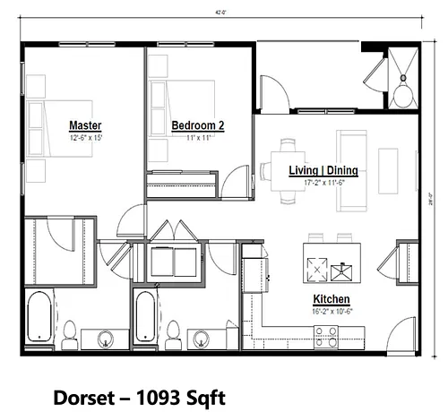 Floor plan Dorset