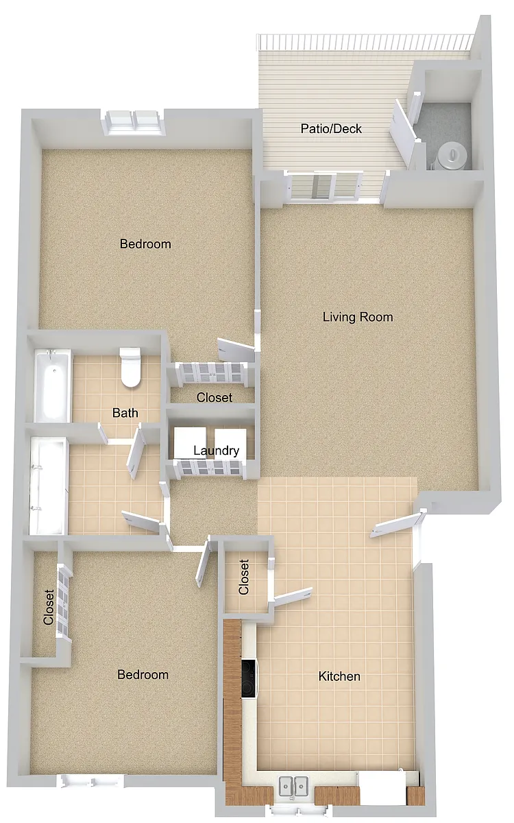 Floor plan Two Bedroom