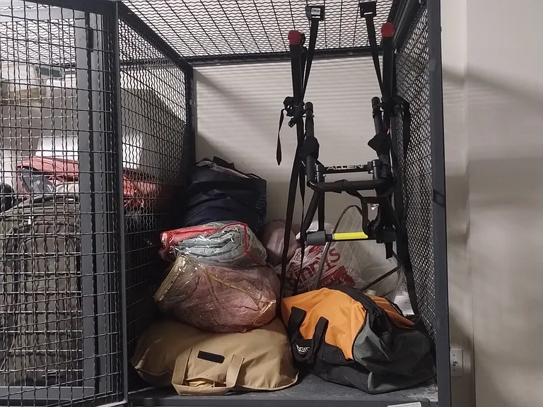 Personal, secured 36" x 36" x 45" storage cube offers even more storage options for your needs