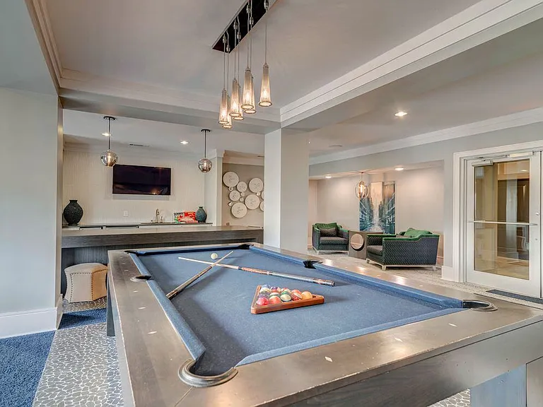 Lounge with game area