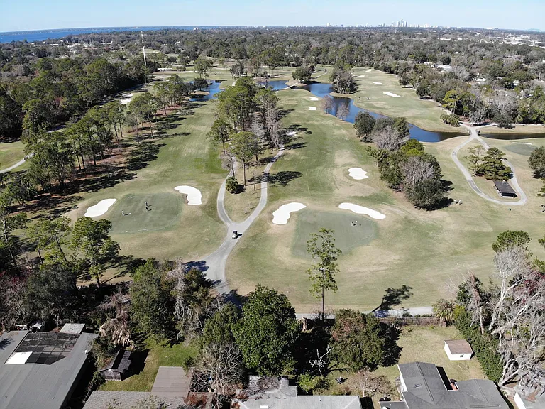 San Jose Country Club Golf Course behind home.