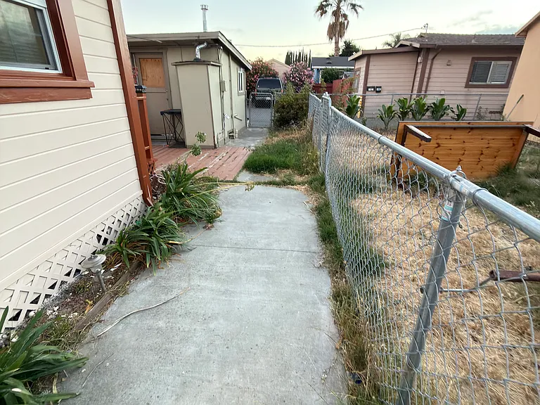 Side walkway from back door