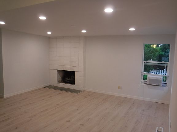 Living room with fireplace