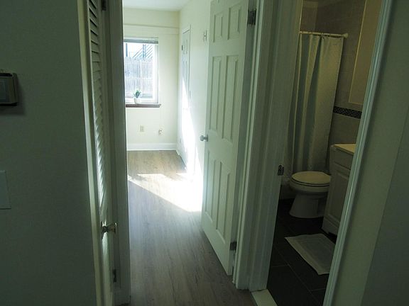 Bathroom and entrance to bedroom