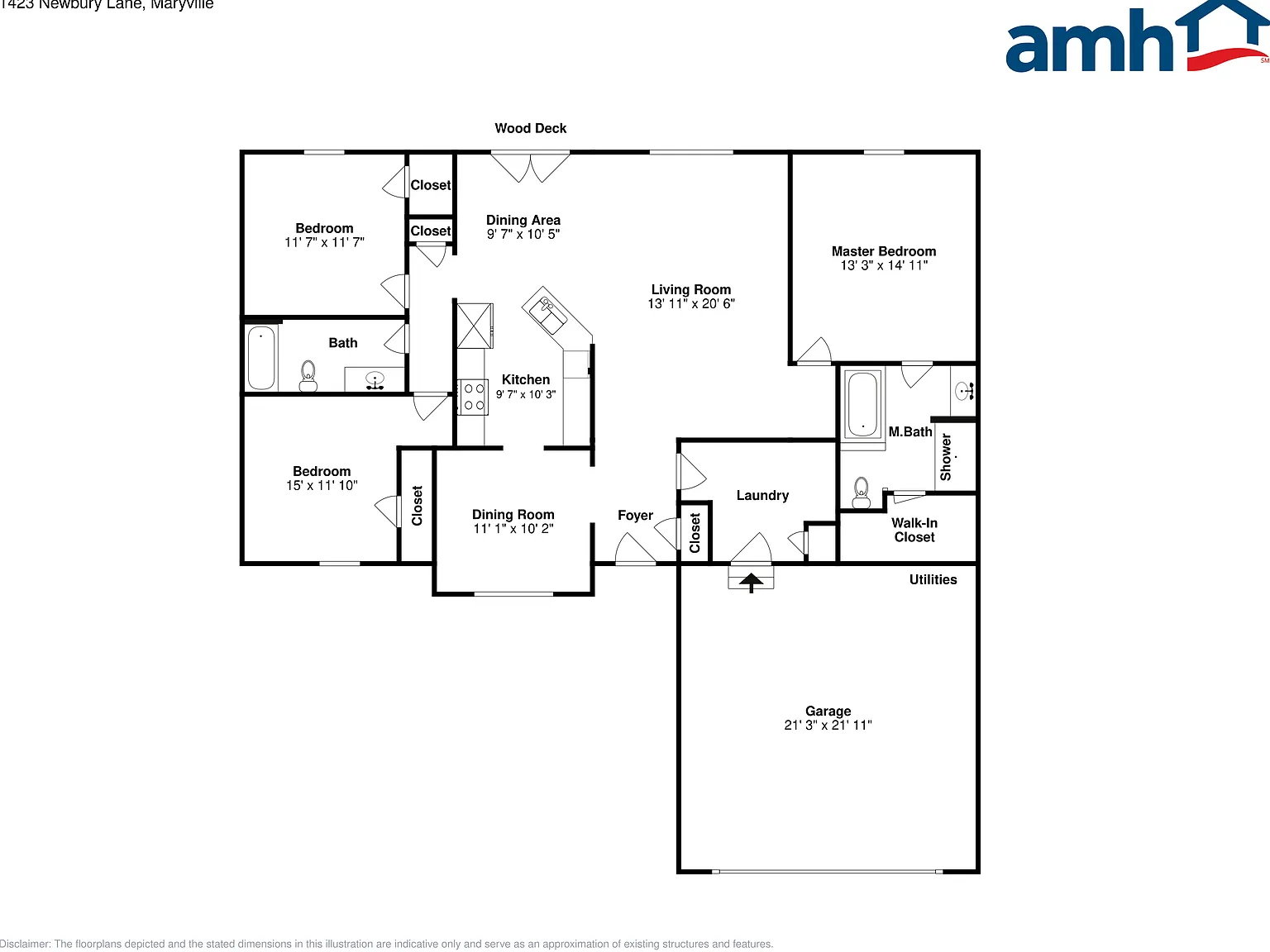 3 bed, 2.0 bath, 1670 sqft, $2,295 — Photo 2