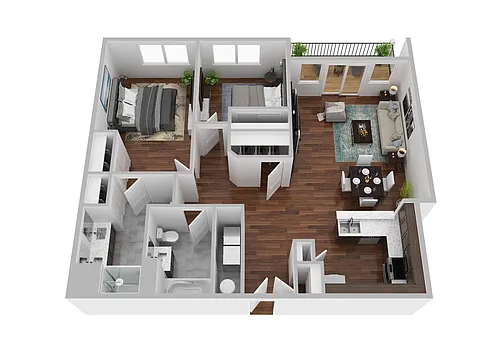 Floor plan 2x2 Lux