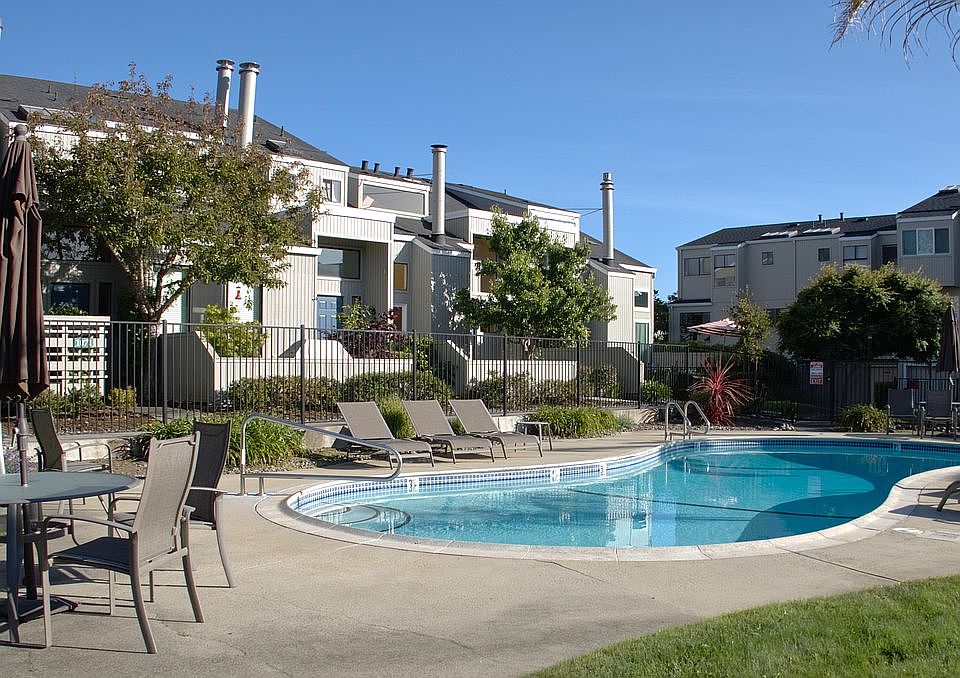 home is behind the pool