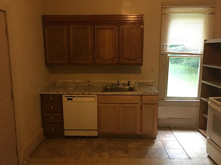 Updated kitchen cabinets and counter