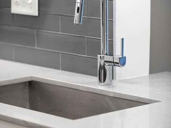 Kitchen with undermount sink