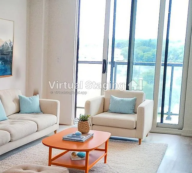 Lliving Room Staged , offers insight to the large amount of space offered and ideas of decor and perfect Placement