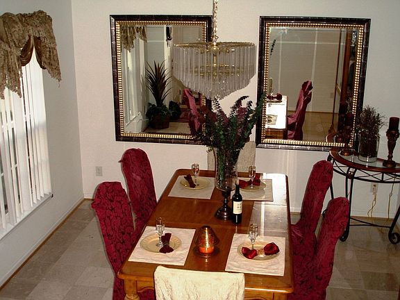Stunning Formal Dining Room with Marble Floors