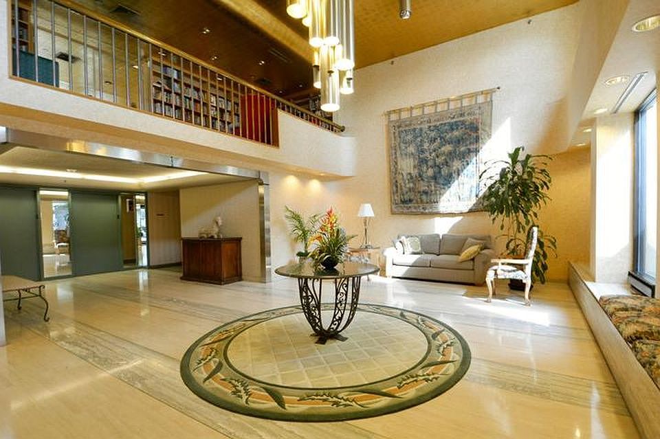Lobby with Staffed Desk for Safety.