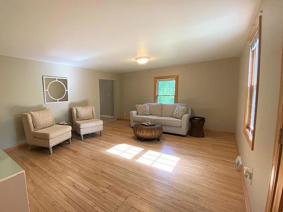 Hardwood floors in the living room
