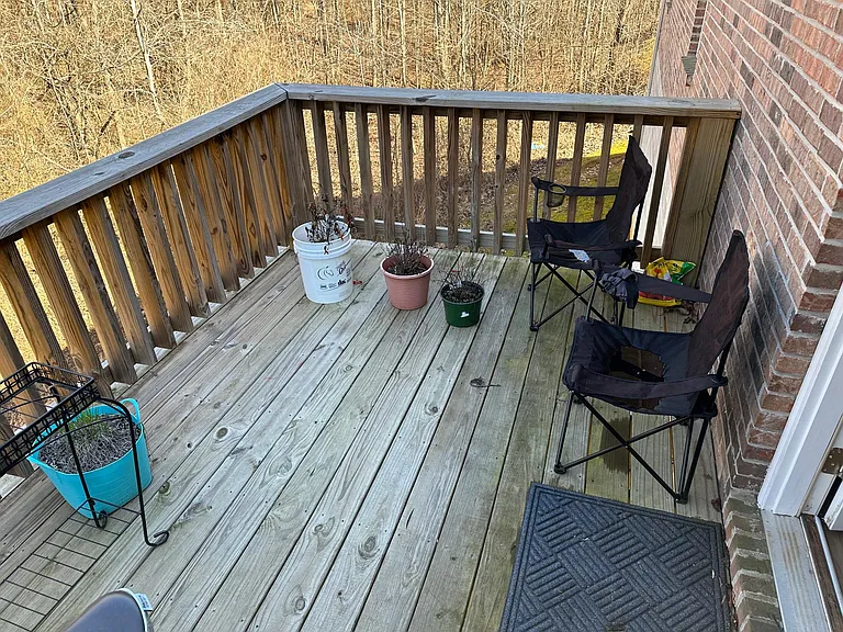 back deck off of the kitchen