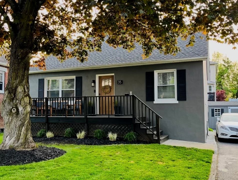 Freshly painted Cape Cod_style stucco home featuring a 10x12 shed for backyard storage. Private driveway offers parking for up to 4/5 vehicles. Off-street parking is available.
