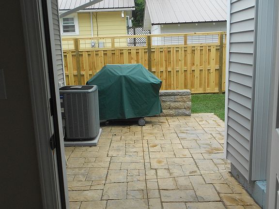 Stamped patio