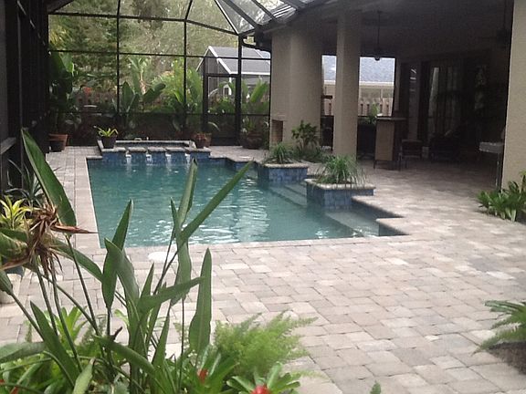 Saltwater pool and spa