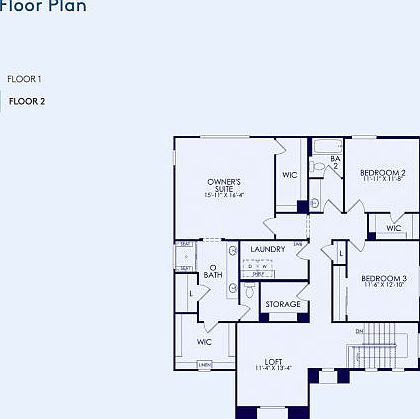 Ferndale Floor Plan, Quick Move-In Home, Floor 2