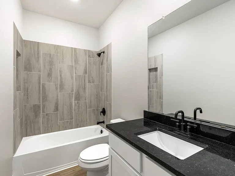 Spacious secondary bathroom.